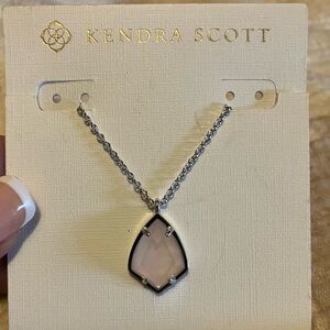 Kendra Scott Blush Pink and Silver Necklace